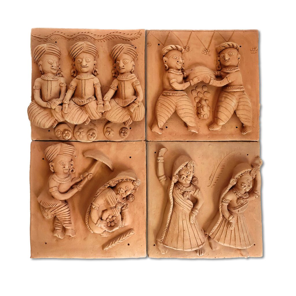 Molela Terracotta Handicraft ”Villager's activity” HasthCraft