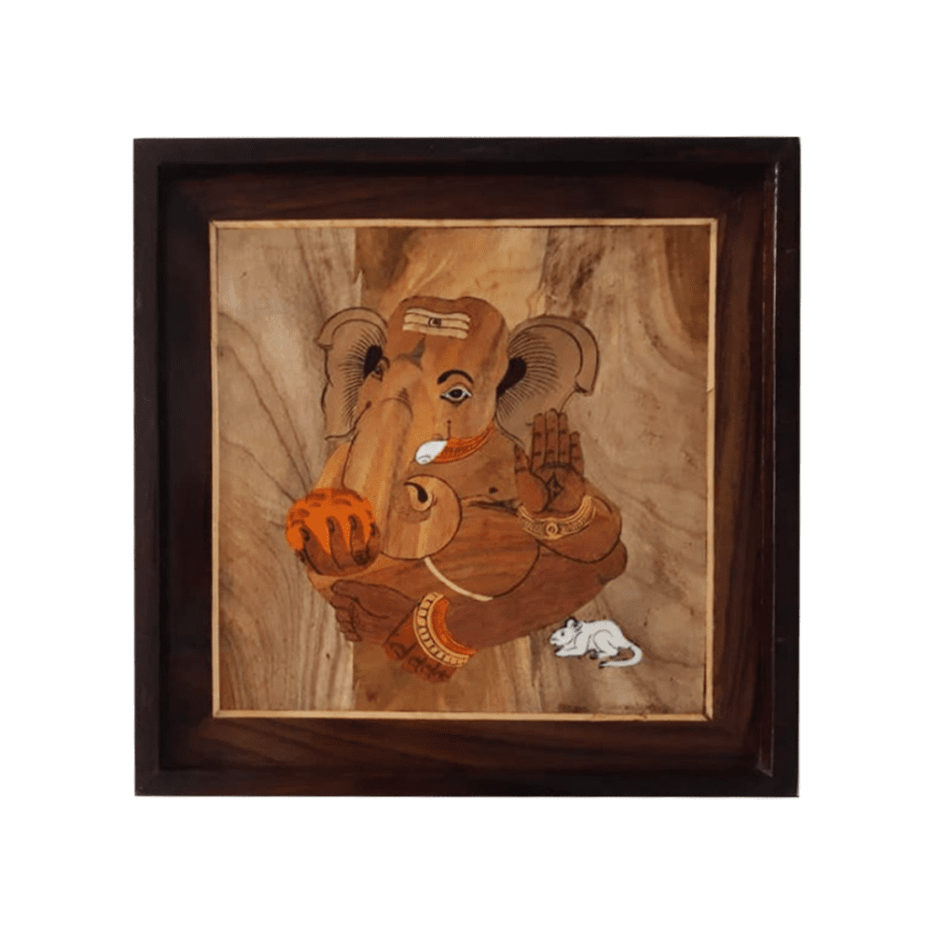 Mysore Wooden Inlay Handicraft” Inspirational Rural Life” HasthCraft