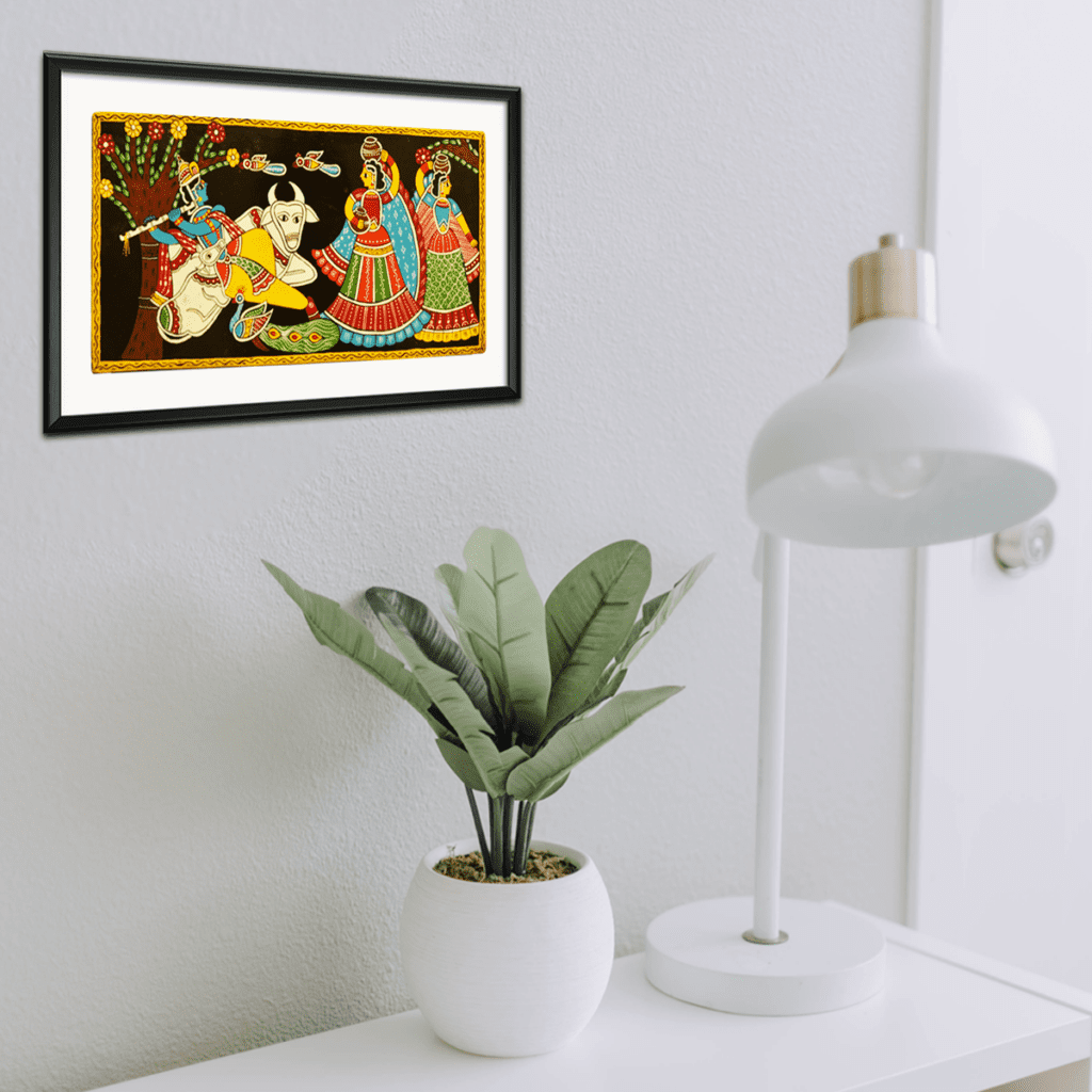 Tikuli - Art Lord Krishna With Gopiya - HasthCraft