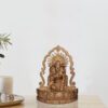 Golden Ma Laxmi Carving on Table