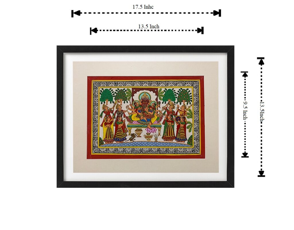 Traditional Phad Painting "Sri Ganesh Vandana" HasthCraft