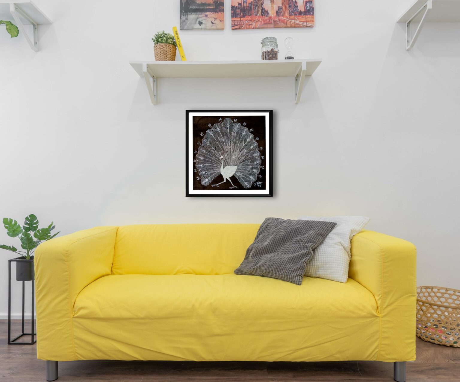 Warli Painting "Peacock" HasthCraft